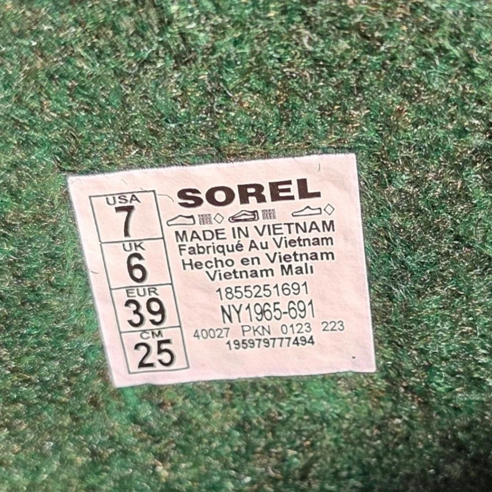 Sorel Pink Insulated Waterproof Winter Deep Snow Boots Felt Lined EU 39 US 7 NEW